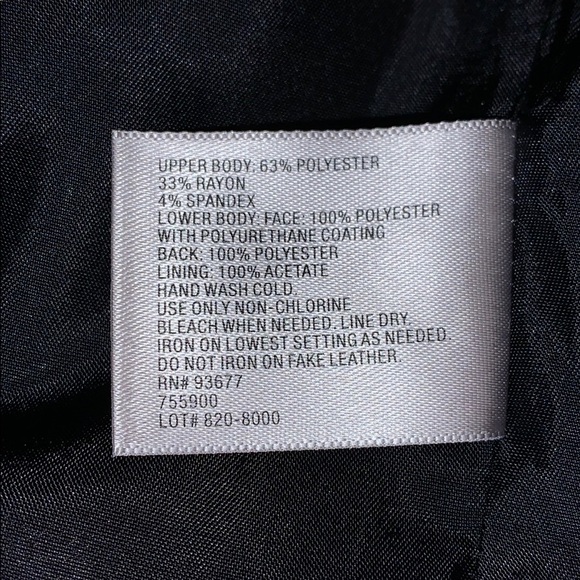 Worthington Mixed Media Mini Pleather Aline Skirt - Picture 5 of 8